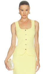Maria Button Front Corset Top