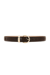 Polished Croc Embossed Belt