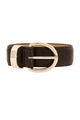 Polished Croc Embossed Belt