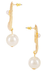 Shell Pearl Drop Earring