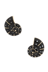 Spiral Shell Stud Earrings