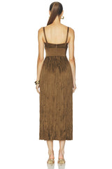 Pleated Bustier Dress