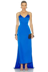 Fitted Sheath Dress With Removable Train