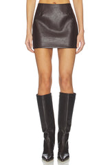Bleeker Faux Leather Skirt