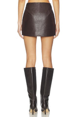 Bleeker Faux Leather Skirt