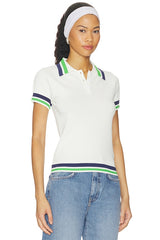 Hazel Knit Polo Top