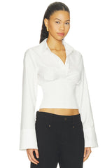 Amika Fitted Button Up Top