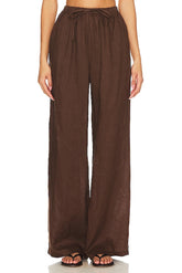 Linen Drawstring Trouser