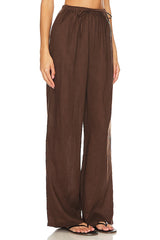 Linen Drawstring Trouser
