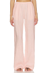 Linen Low Waist Day Pant