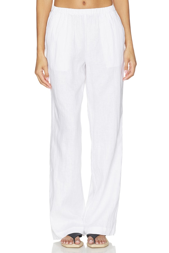 Linen Low Waist Day Pant