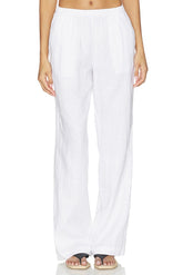 Linen Low Waist Day Pant