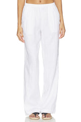 Linen Low Waist Day Pant