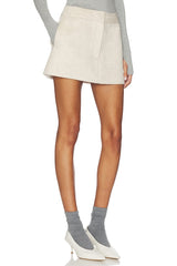 Cashmere Wool Blend Mini Skirt