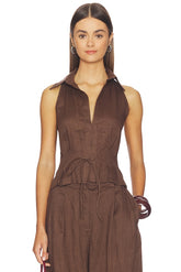 Linen Sweetheart Top