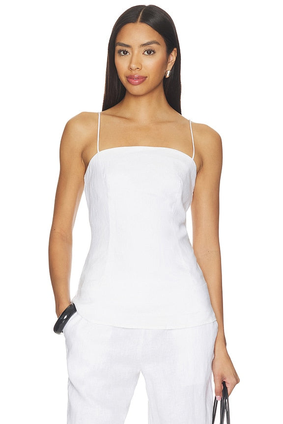 Linen Strap Top