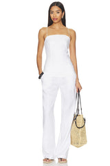 Linen Strap Top