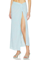Lorli Burnout Velvet Skirt