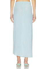 Lorli Burnout Velvet Skirt