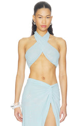 Lyra Burnout Velvet Top