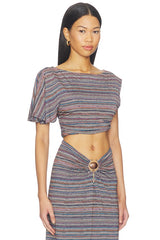 Perla Shiny Knit Top