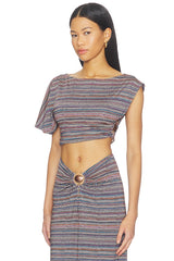 Perla Shiny Knit Top