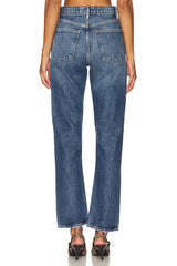 90s Pinch Waist High Rise Straight Jeans