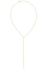 Teardrop Drop Lariat Necklace