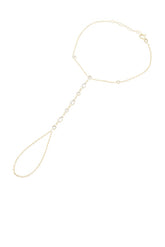 Cz Multi-shape Stone Hand Chain Bracelet