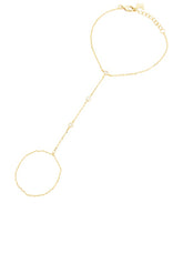 Dainty Cz Bezel Hand Chain