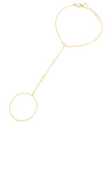 Dainty Cz Bezel Hand Chain