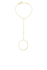Dainty Cz Bezel Hand Chain