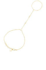 Dainty Cz Bezel Hand Chain