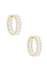 Baguette Hoop Earring