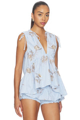 Lamia Poplin Top