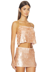 Grazi Paillette Spaghetti Strap Top