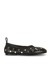 Rosalind All Studs Leather Ballet Flat
