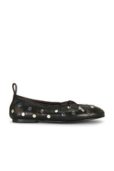 Rosalind All Studs Leather Ballet Flat