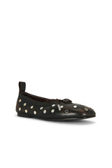 Rosalind All Studs Leather Ballet Flat