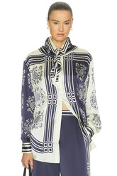 Banderra Scarf Silk Shirt