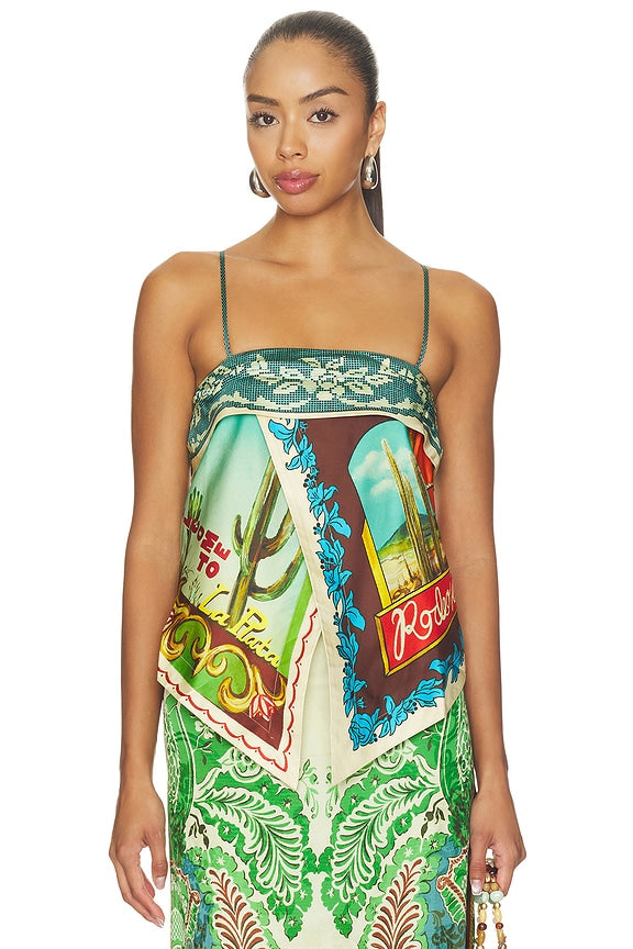 Ace Silk Scarf Top