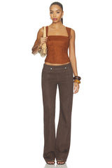 x REVOLVE Ceronne Suede Top