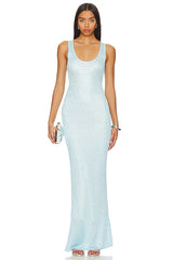 Ana Dress - Baia Blue Sequin