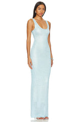 Ana Dress - Baia Blue Sequin