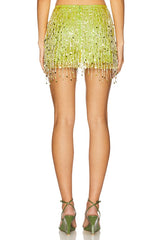 Yasmin Hand Beaded Mini Skirt