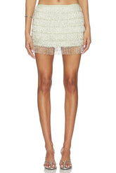 Marcia Beaded Mini Skirt
