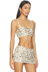 Soiree Top in Champagne