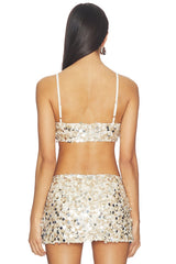 Soiree Top in Champagne