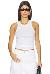 Simple High Neck Tank Top