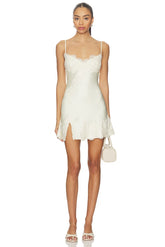 Alerie Lace Satin Mini Dress